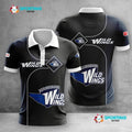 Schwenninger Wild Wings Poloshirt Waben Design mit Teamfarben