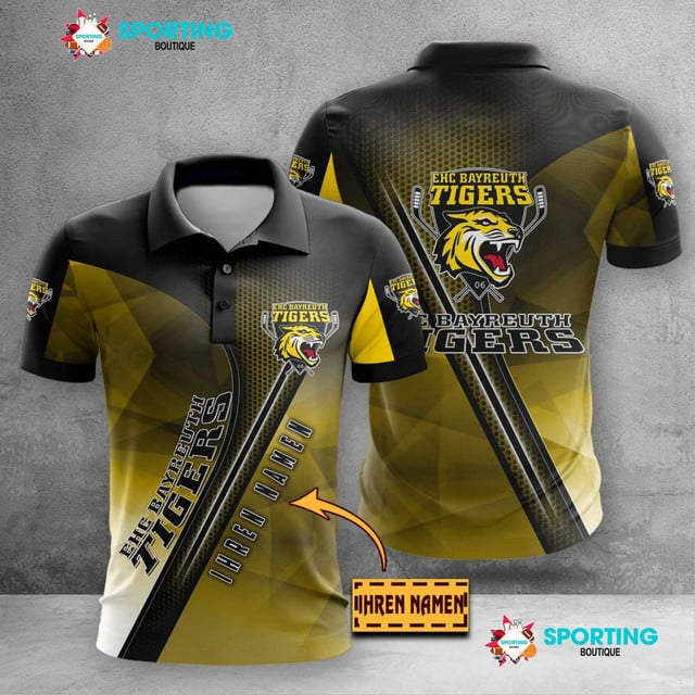Onesto Tigers Bayreuth Poloshirt Moderner Sportlicher Stil mit individuellem Namen