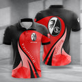 SC Freiburg Poloshirt mit individuellem Namen Moderner Geometrischer Stil