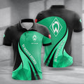 SV Werder Bremen Poloshirt mit individuellem Namen Moderner Geometrischer Stil