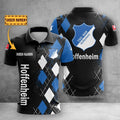 TSG 1899 Hoffenheim Poloshirt Rauten Design mit individuellem Namen