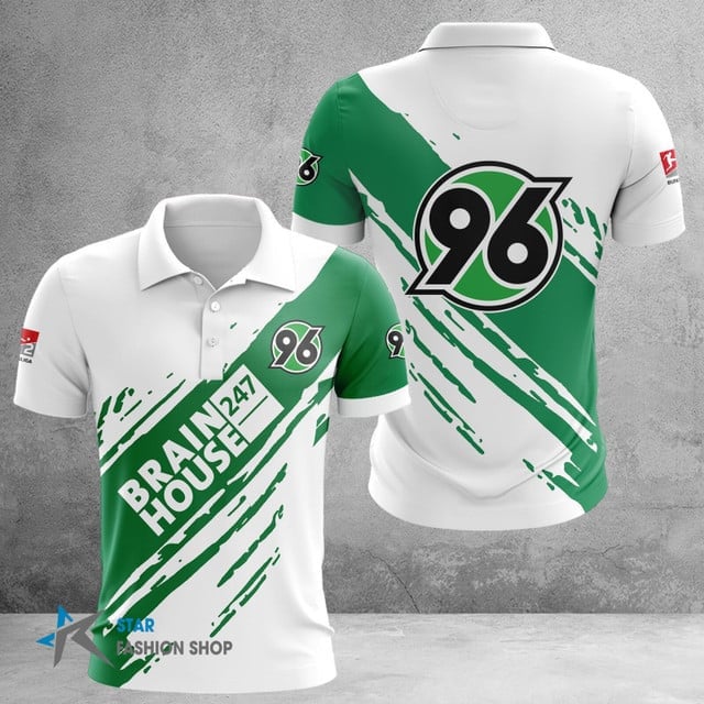 Hannover 96 Poloshirt Farbspritzer Design