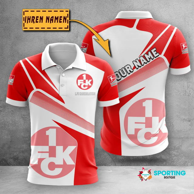 FC Kaiserslautern Poloshirt Geometrisches Design mit individuellem Namen