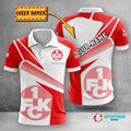 FC Kaiserslautern Poloshirt Geometrisches Design mit individuellem Namen