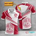 FC Nürnberg Poloshirt Geometrischer Passender Stil mit individuellem Namen