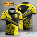 SpVgg Bayreuth 1921 Poloshirt Geometrischer Passender Stil mit individuellem Namen