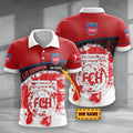 FC Heidenheim 1846 Poloshirt Hexagon Schuppen Design mit individuellem Namen