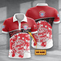 Bayern München Poloshirt Hexagon Schuppen Design mit individuellem Namen