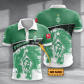 SV Werder Bremen Poloshirt mit individuellem Namen Hexagon Schuppen Design