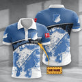 TSG 1899 Hoffenheim Poloshirt mit individuellem Namen Hexagon Schuppen Design