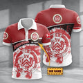 SV Wehen Wiesbaden Poloshirt mit individuellem Namen Hexagon Schuppen Design