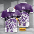 VfL Osnabrück Poloshirt Hexagon Schuppen Design mit individuellem Namen