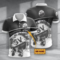 SV Sandhausen Poloshirt Hexagon Schuppen Design mit individuellem Namen