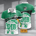 VfB Lübeck Poloshirt Hexagon Schuppen Design mit individuellem Namen