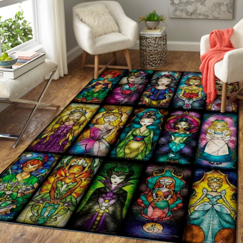 20 Disney Prinzessinnen In Einem Teppich