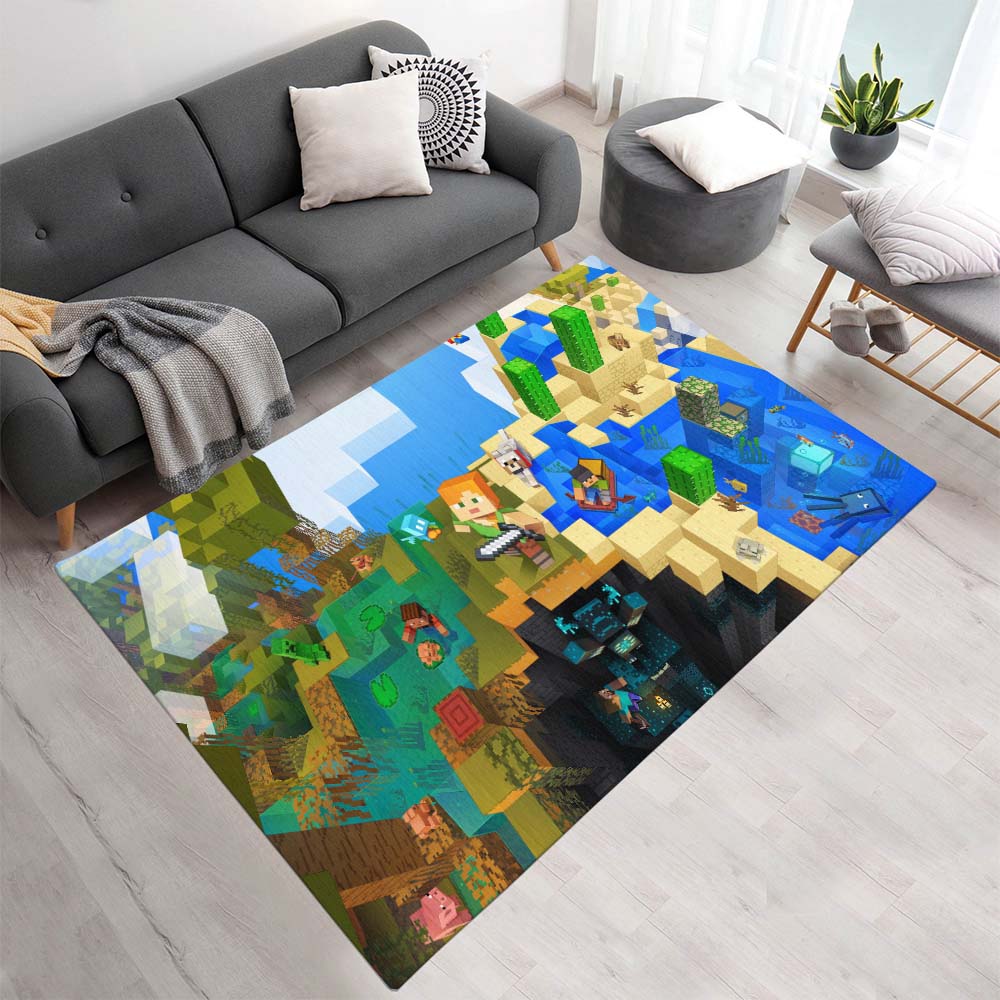 Alex in der Minecraft Welt Teppich