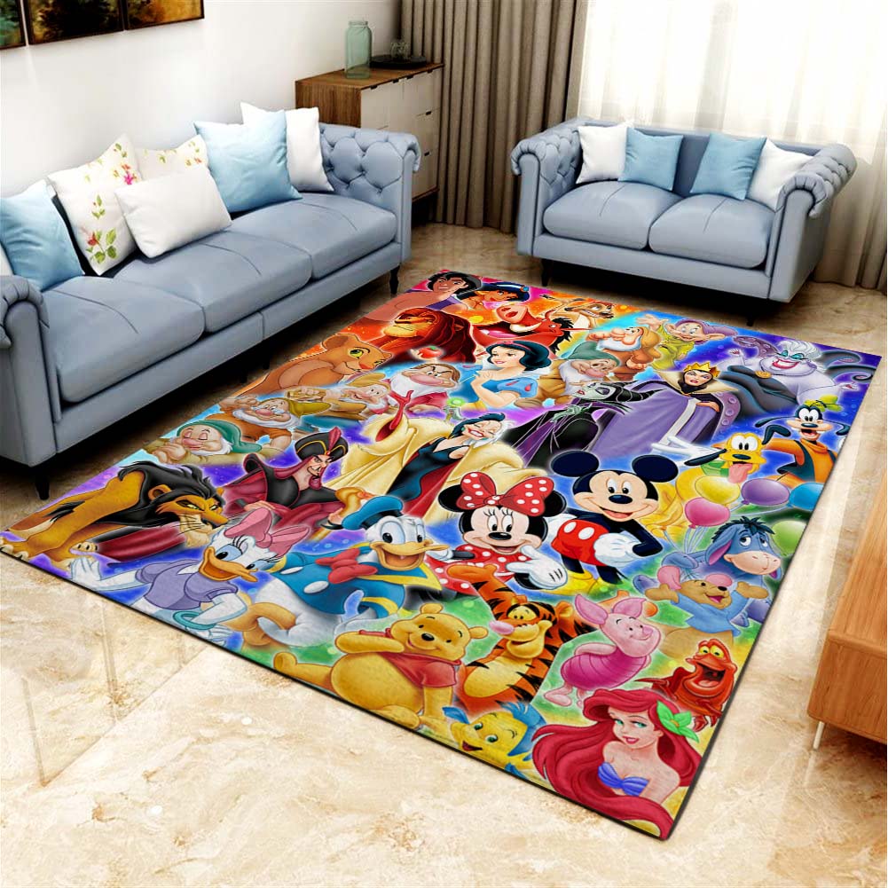 Alle Charaktere Disney Teppich Wohnzimmer Küchenteppich Teppichboden