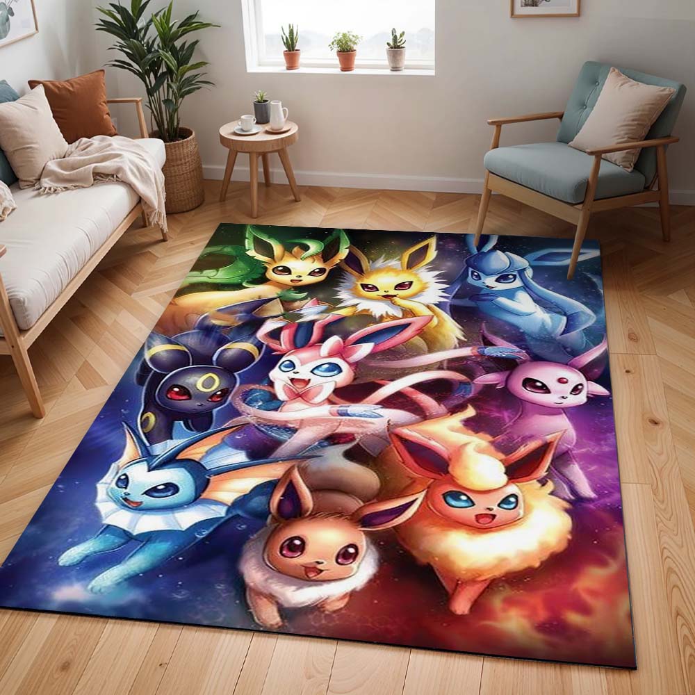 Alle Evol Entwicklungen Pokémon All Eevee Evolutions Pokemon 1002 Teppich