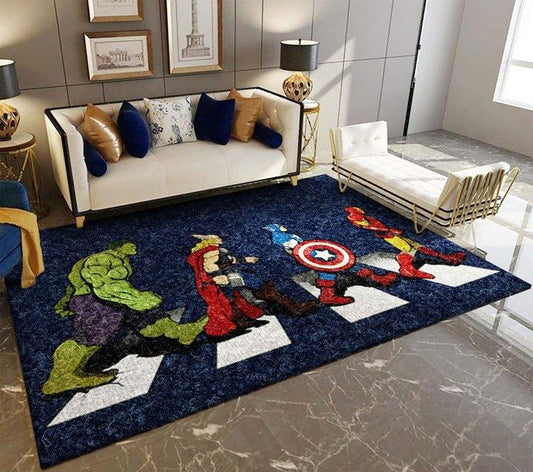 Avengers Walking The Street Teppichbode