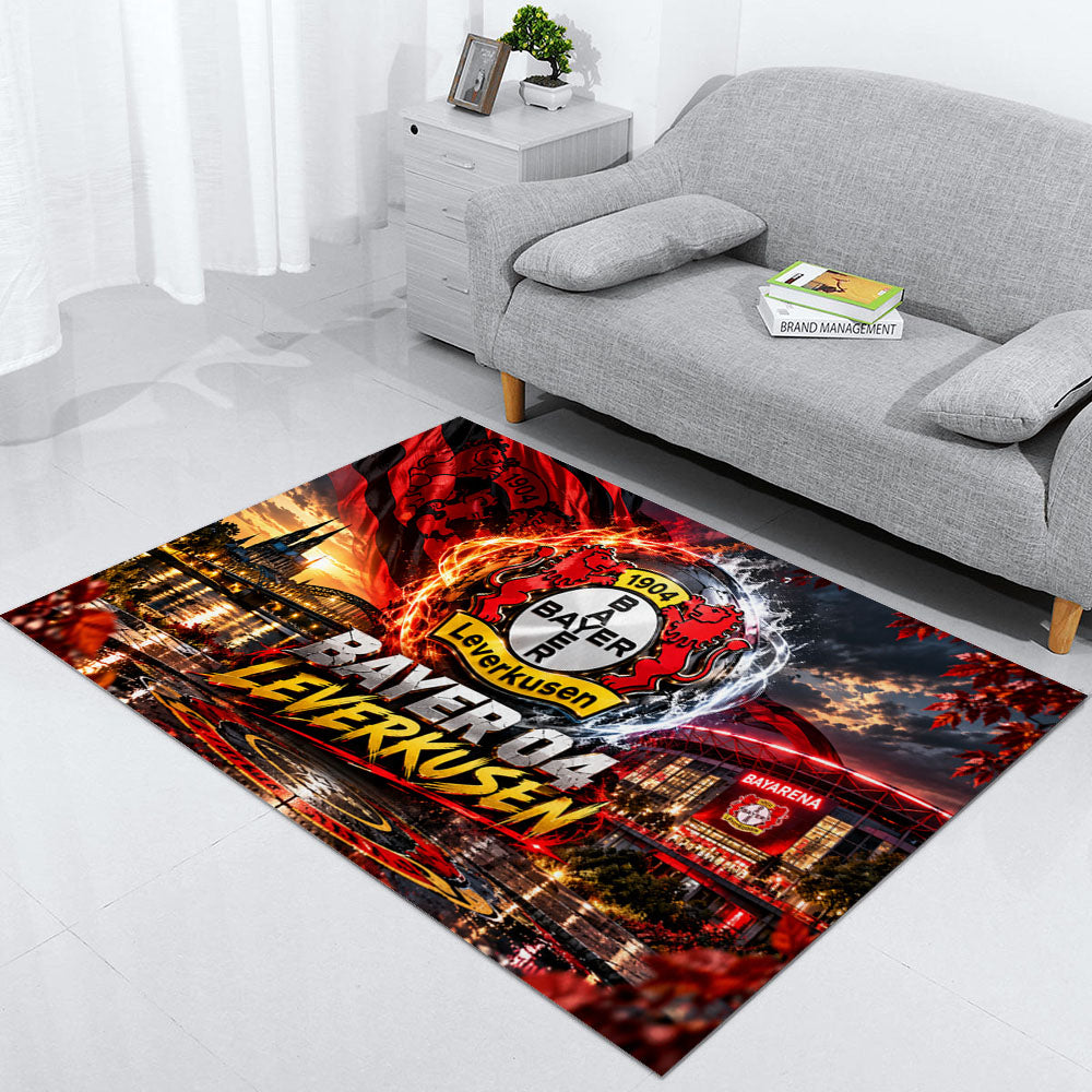 Bayer 04 Leverkusen Teppich 2026-Neues Fußball-Fan-Design 10