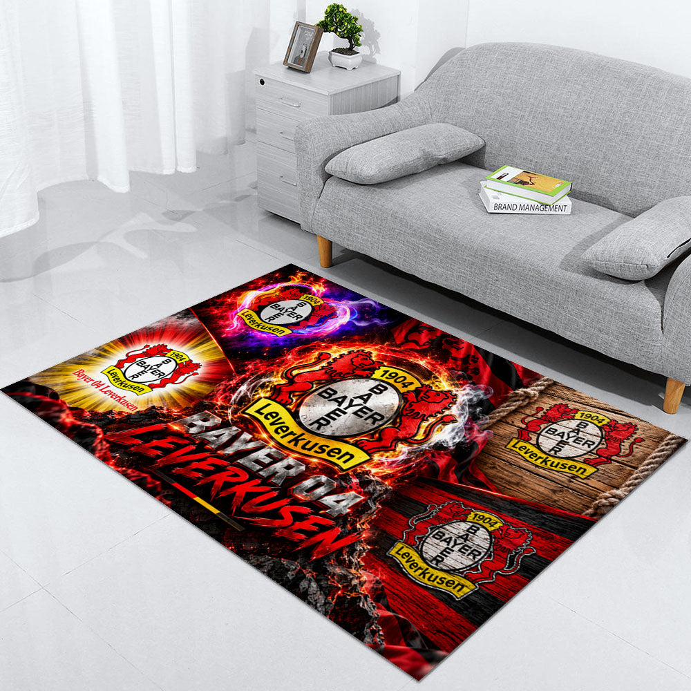 Bayer 04 Leverkusen Teppich 2026-Neues Fußball-Fan-Design 15