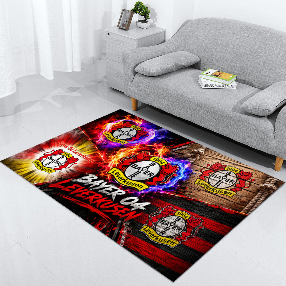Bayer 04 Leverkusen Teppich 2026-Neues Fußball-Fan-Design 17