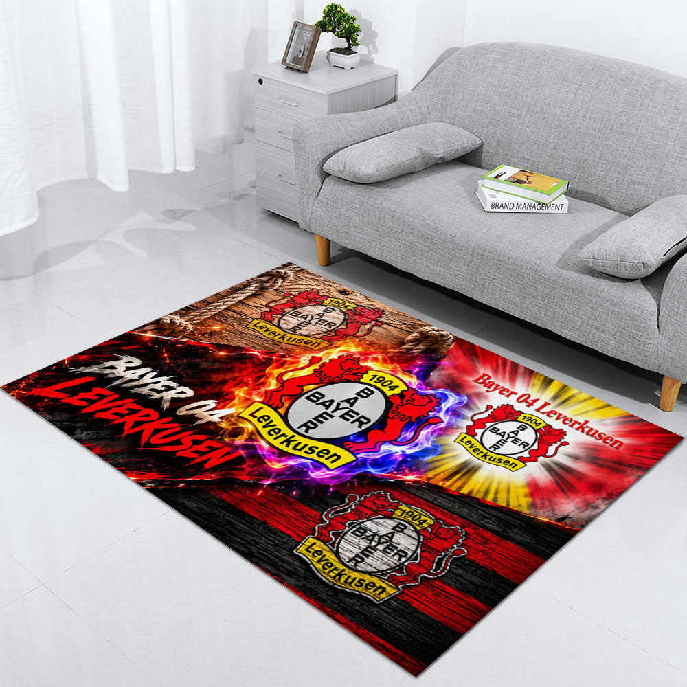Bayer 04 Leverkusen Teppich 2026-Neues Fußball-Fan-Design 18
