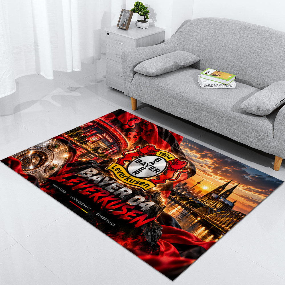Bayer 04 Leverkusen Teppich 2026-Neues Fußball-Fan-Design 20