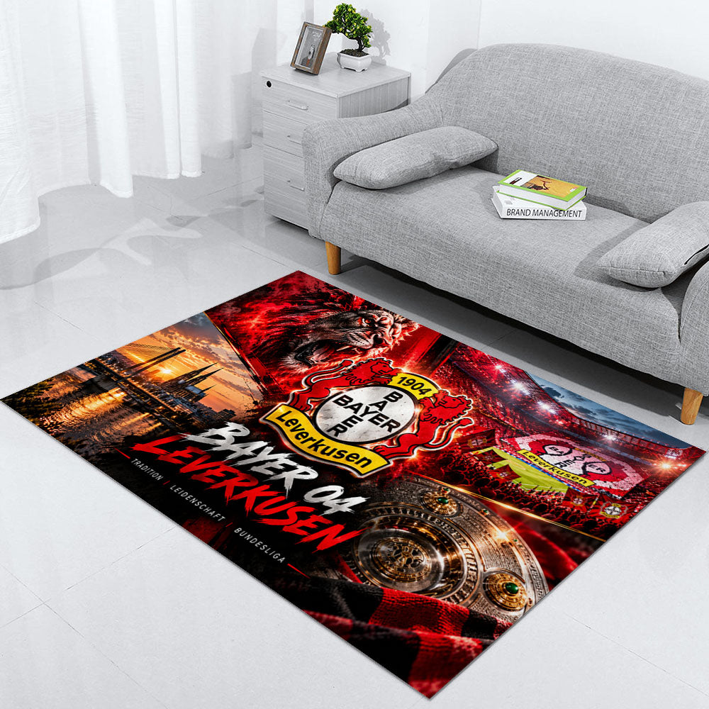 Bayer 04 Leverkusen Teppich 2026-Neues Fußball-Fan-Design 21