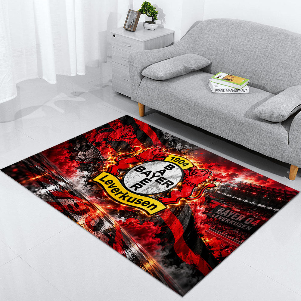 Bayer 04 Leverkusen Teppich 2026-Neues Fußball-Fan-Design 6