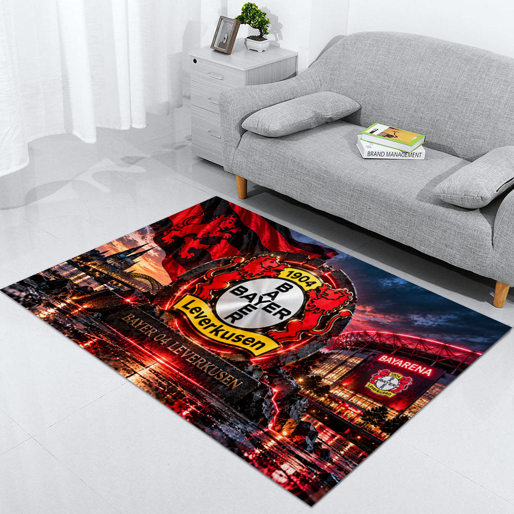 Bayer 04 Leverkusen Teppich 2026-Neues Fußball-Fan-Design 7