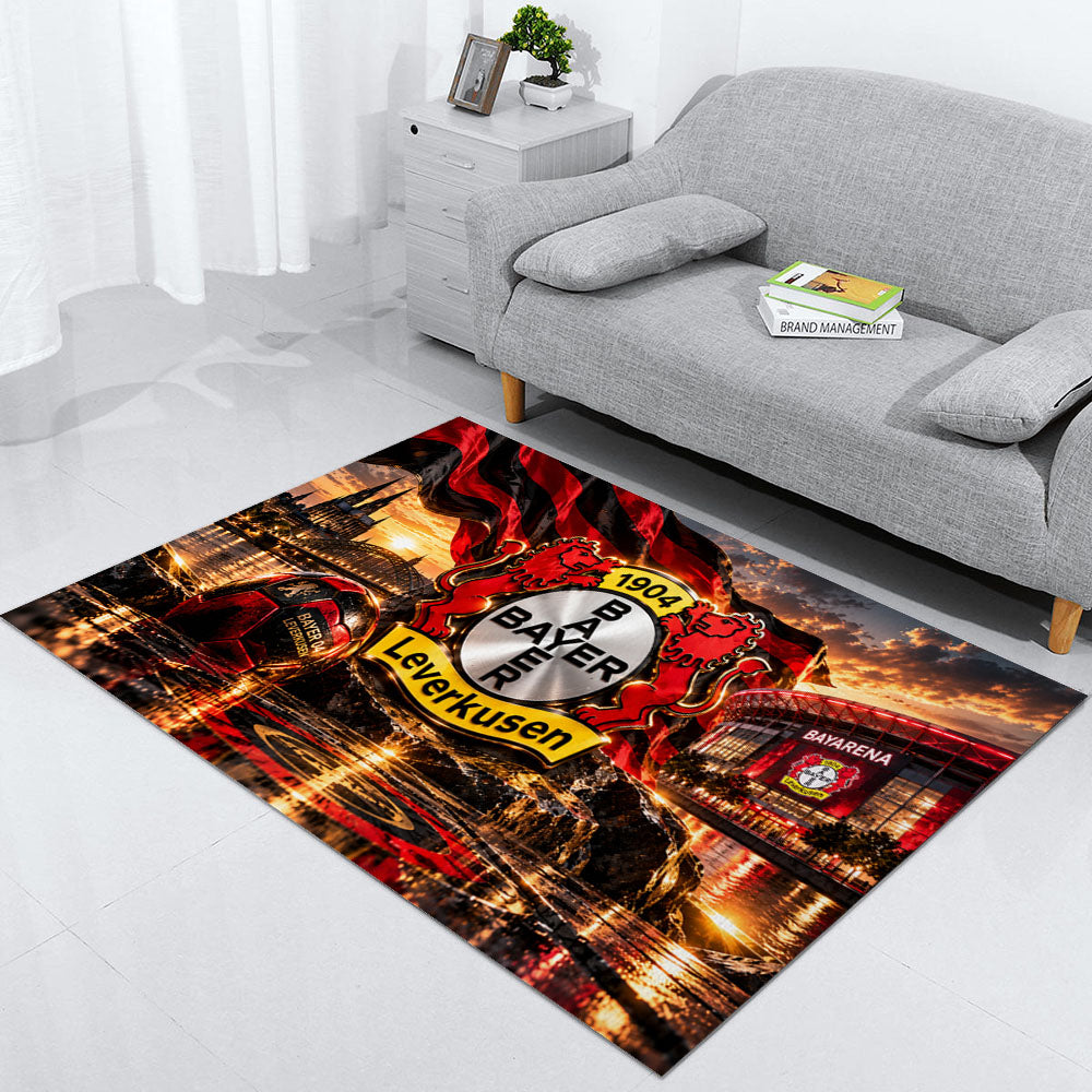 Bayer 04 Leverkusen Teppich 2026-Neues Fußball-Fan-Design 8