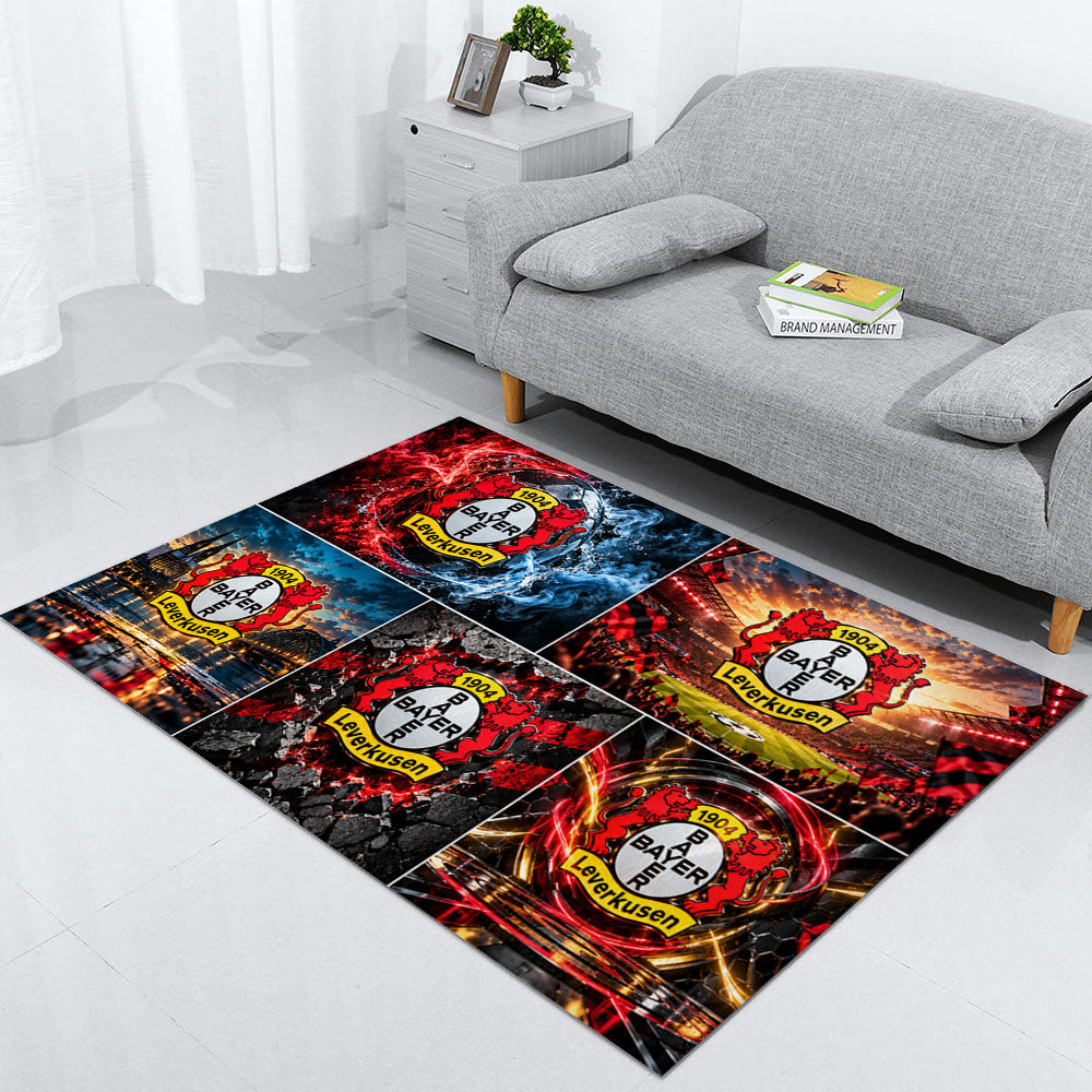 Bayer 04 Leverkusen Teppich 2026-Neues Fußball-Fan-Design 9