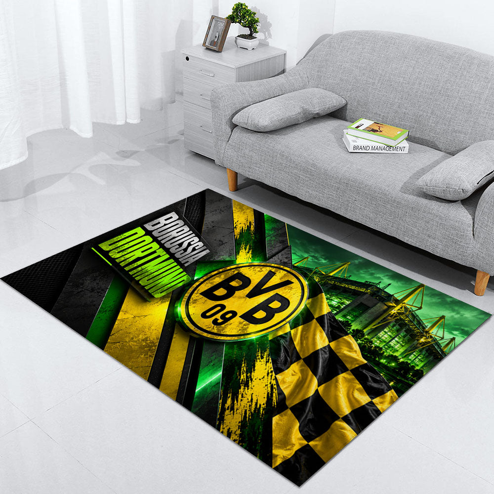 Borussia Dortmund Teppich 2026-Neues Fußball-Fan-Design 12