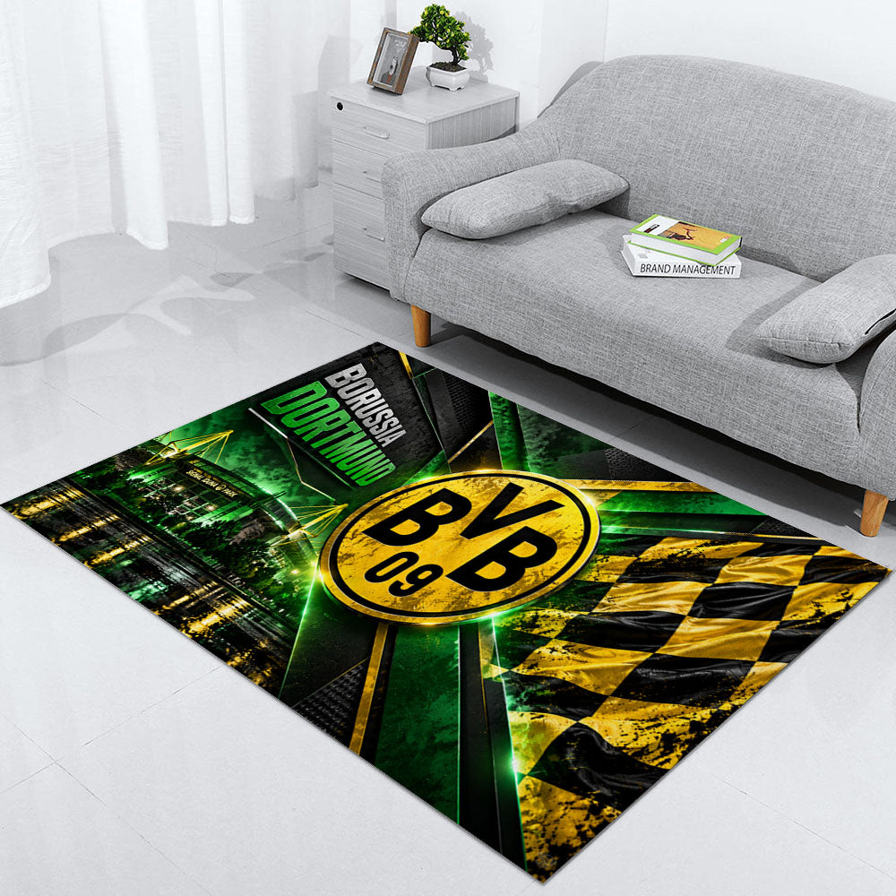 Borussia Dortmund Teppich 2026-Neues Fußball-Fan-Design 15