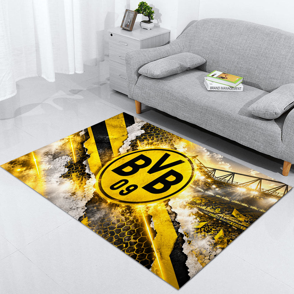 Borussia Dortmund Teppich 2026-Neues Fußball-Fan-Design 4