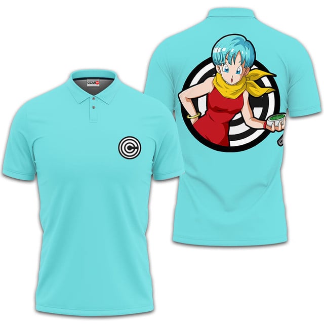 Bulma Polo Shirts Custom Anime