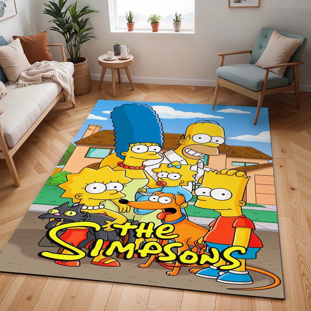 Die Simpsons Alle Charaktere 04 Teppich