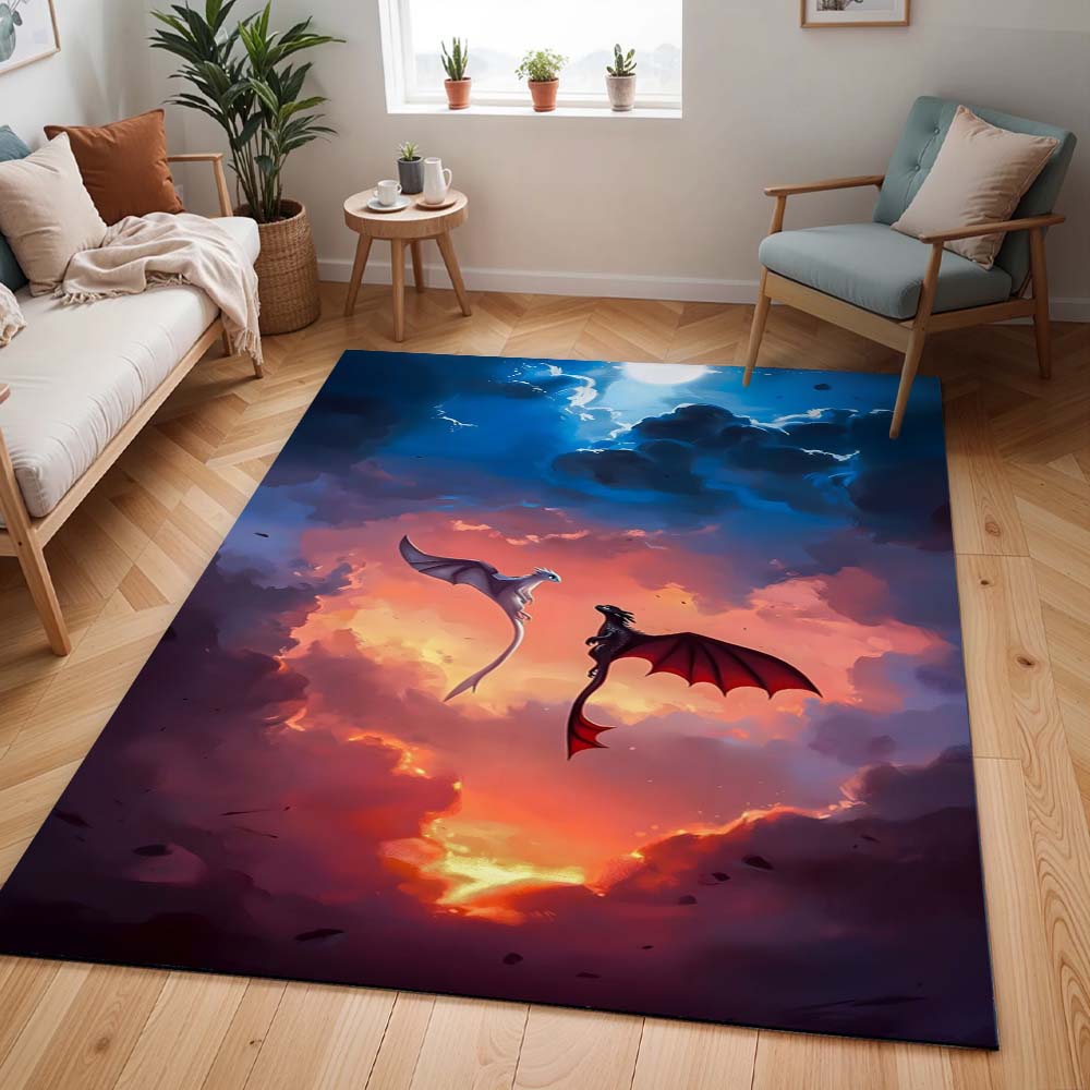 Drachen Ohnezahn und Tagschatten 11 Dragons Teppich