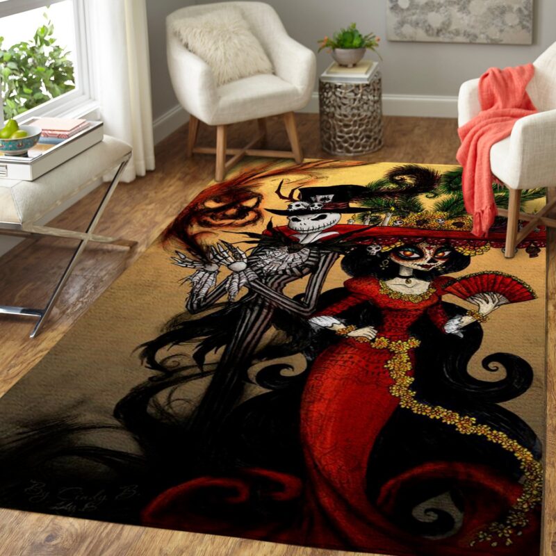 Gentleman Jack Lady Sally Der Albtraum Vor Weihnachten Halloween Teppich