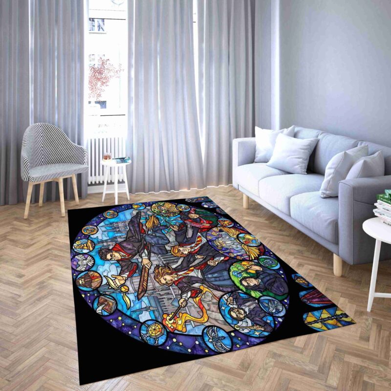 Glasmalerei Popkultur Teppich