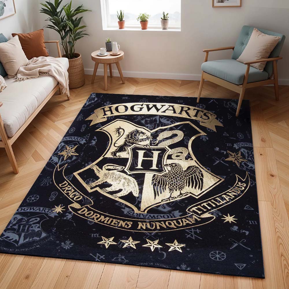 Harry Potter Schule von Hogwarts Logo Kunst Teppich