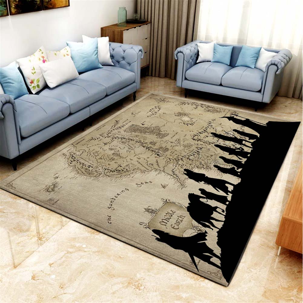 Herr der Ringe Reise Teppich Wohnzimmer Küchenteppich Teppichboden