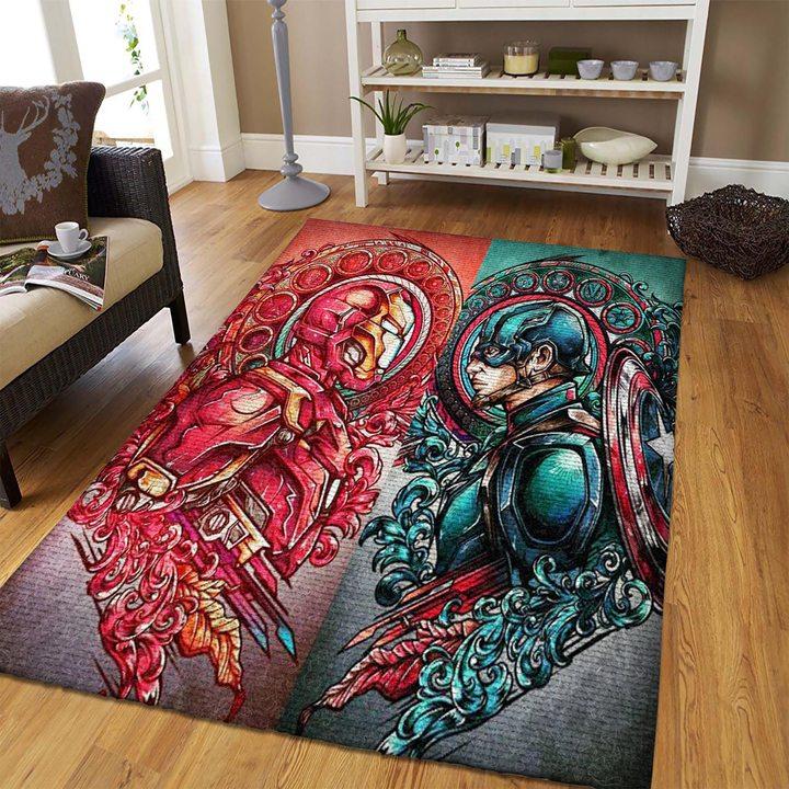 Iron Man Captain America Avengers Teppich