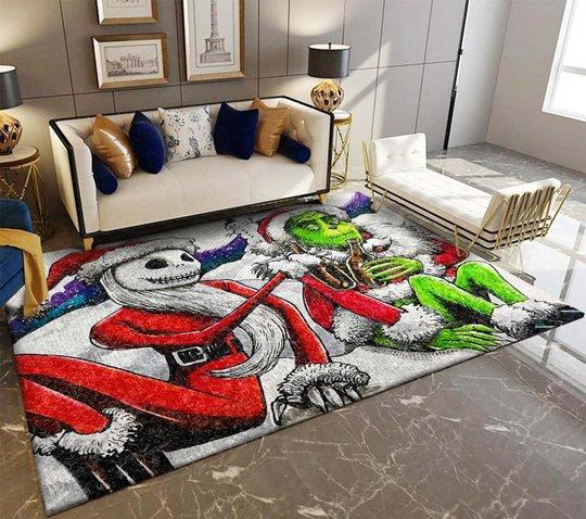 Jack Skellington Gegen Grinch Teppich