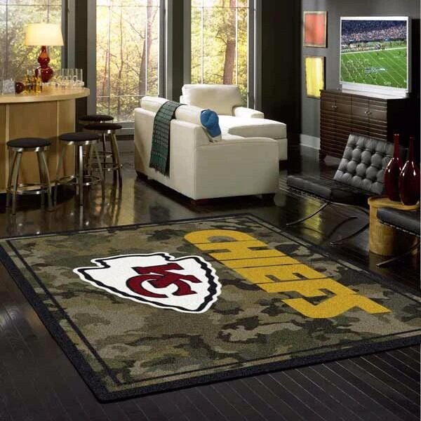 Kansas City Chiefs Camo Teppich