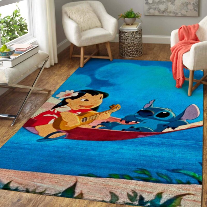 Karikatur Lilo Vs Stitch Teppich