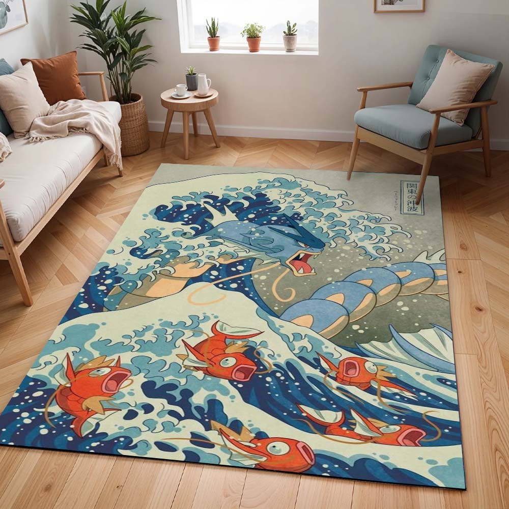 Karpador und Garados Pokémon Magikarp And Gyarados Pokemon 2 Teppich