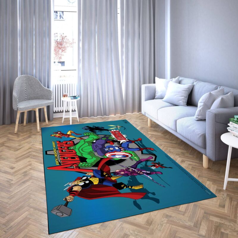 Marvel Avengers Alle Helden Teppich 23
