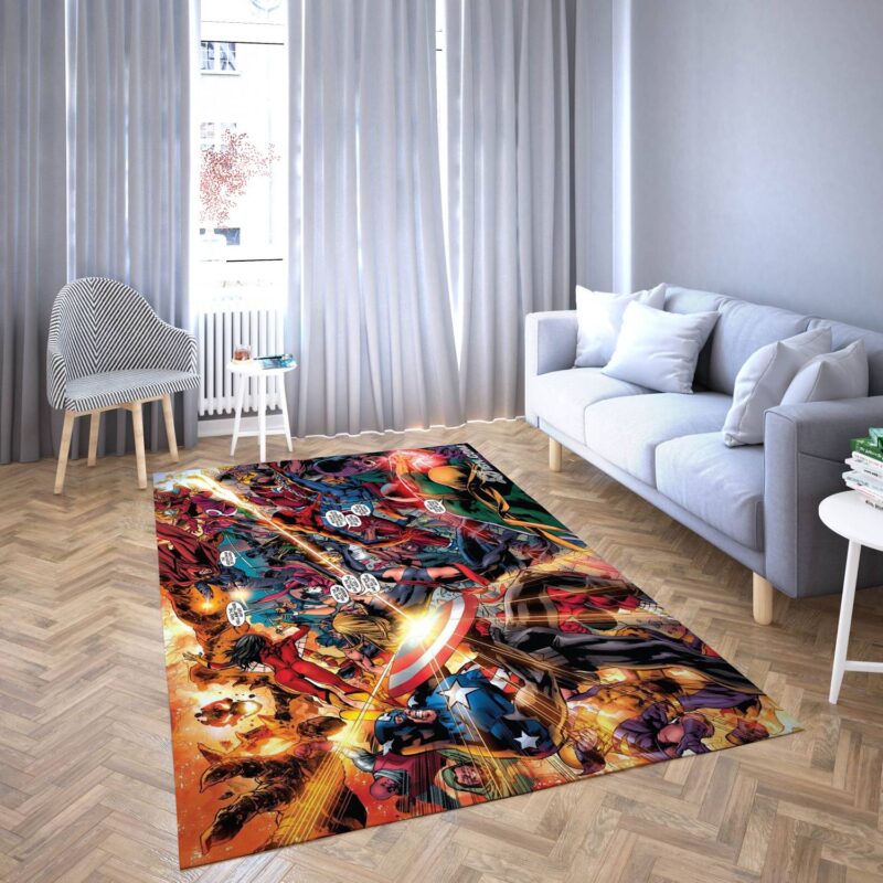 Marvel Avengers Alle Helden Teppich 33
